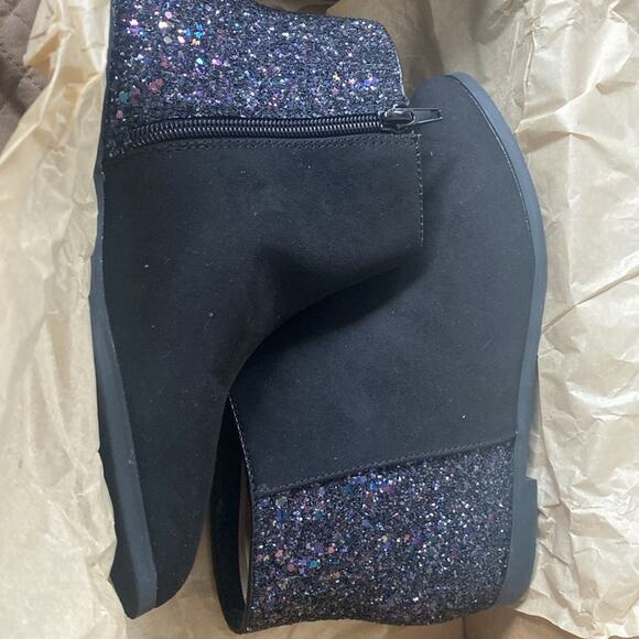 Crewcuts black half glitter boots - Picture 5 of 11